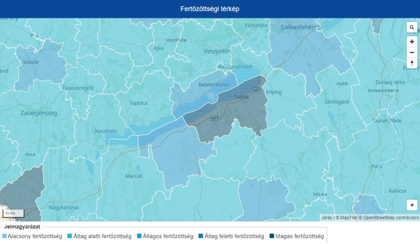 100 000 főre jutó lopások tematikus fertőzöttségi térképe - Forrás: ORFK Digitális Térképészeti Rendszer; vizsgált időszak: 365 nap (2022.06.12 - 2023.06.12)