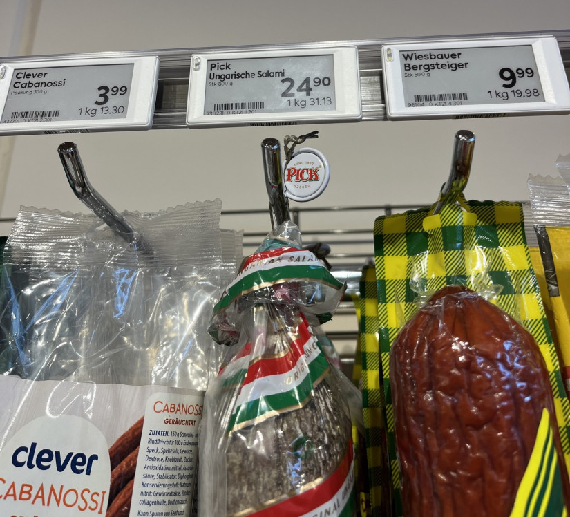 Pick Ungarische Salami - olcsóbban, mint Magyarországon. Fotó: Pénzcentrum