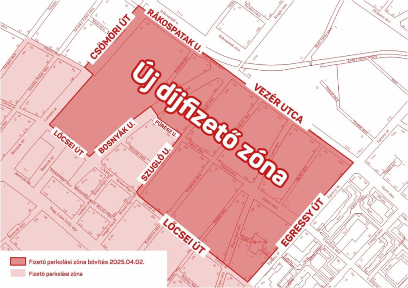 Az új zuglói parkolási zóna. Forrás: zugloiparkolas.hu