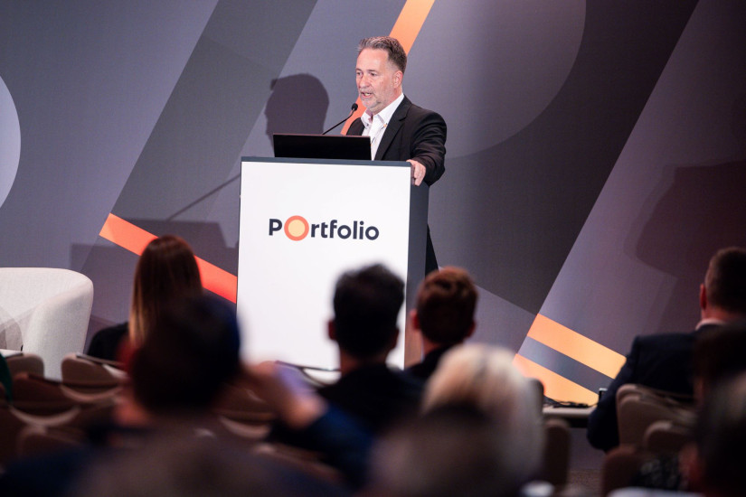 Méri Tamás, az Access4You International társalapítója és üzletfejlesztési igazgatója a Portfolio Retail Day 2025 konferencián