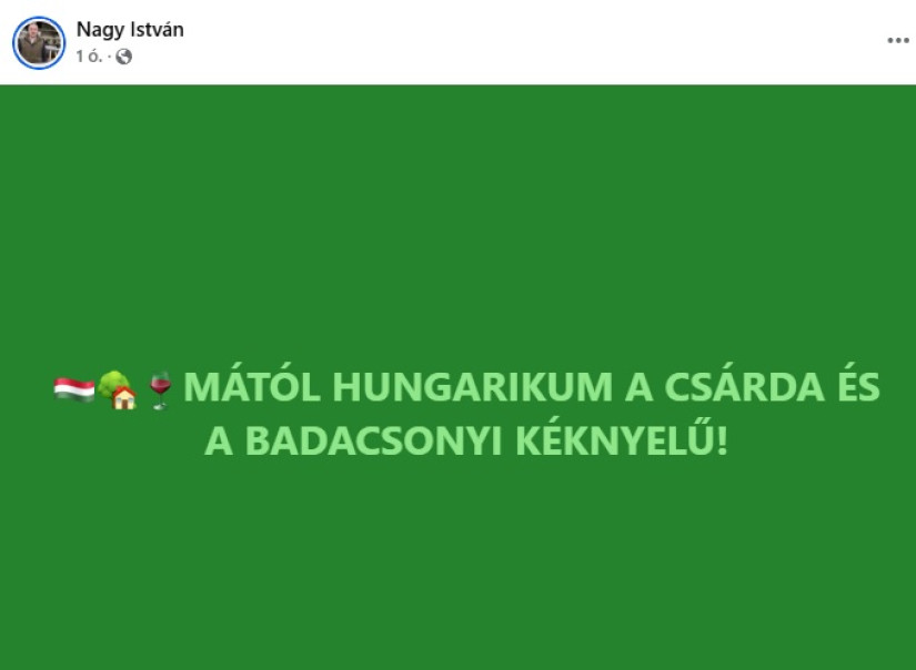 Forrás: Nagy István Facebook oldala