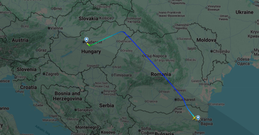 Kép: Flightradar