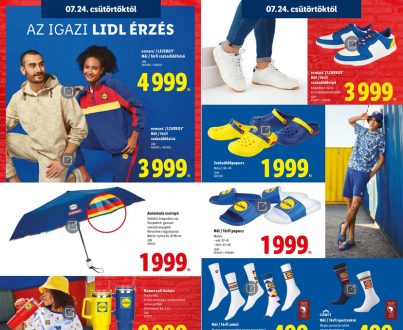Érkezik a Lidl kollekciója a magyar boltokba. Forrás: akciós kiadvány