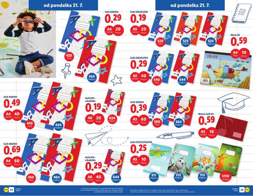 Akciók a szlovák Lidl-ben.