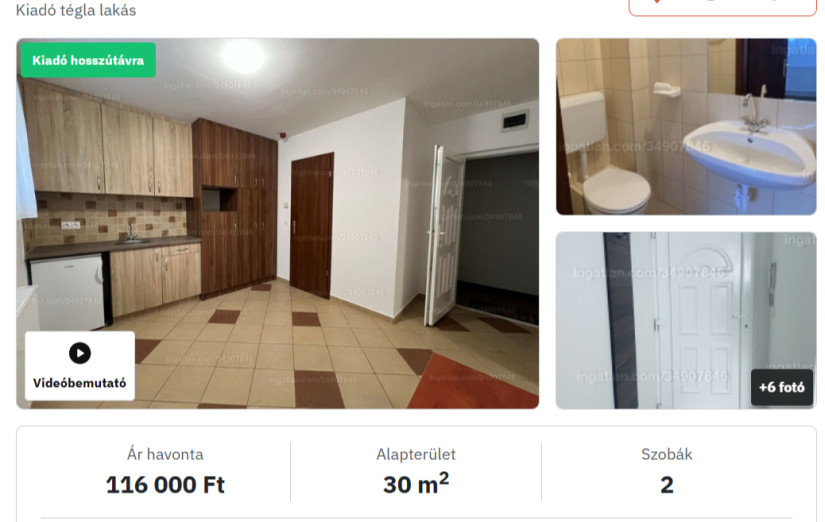 Forrás: Ingatlan.com, Győr Orgona utca