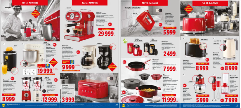 A Lidl retró konyhagép akciója. Forrás: akciós kiadvány