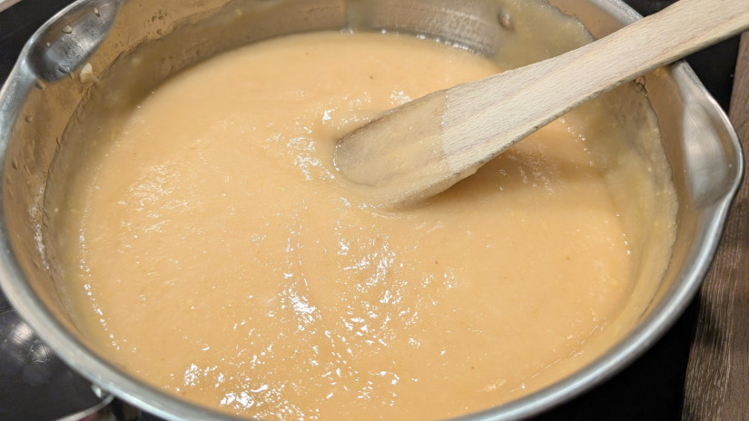 Birsalmapüré főtt birsalmából