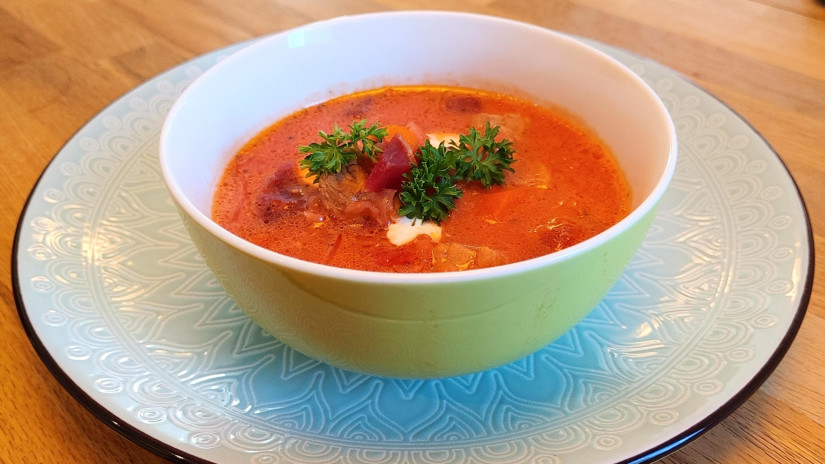 Beregszászi céklagulyás