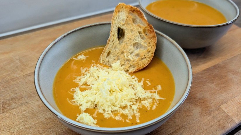 Sütőtök krémleves, az egyik legfinomabb őszi leves