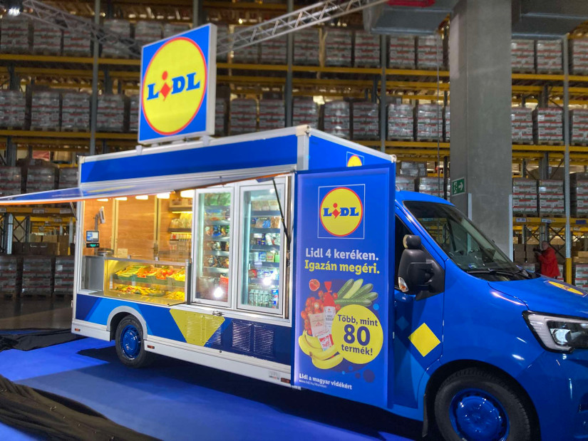 A Lidl mozgóboltja. Fotó: Pénzcentrum