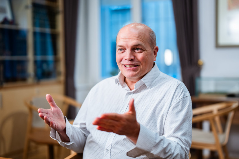 Csapodi Zoltán, az ELTE Trefort Ágoston Gyakorló Gimnázium igazgatója.