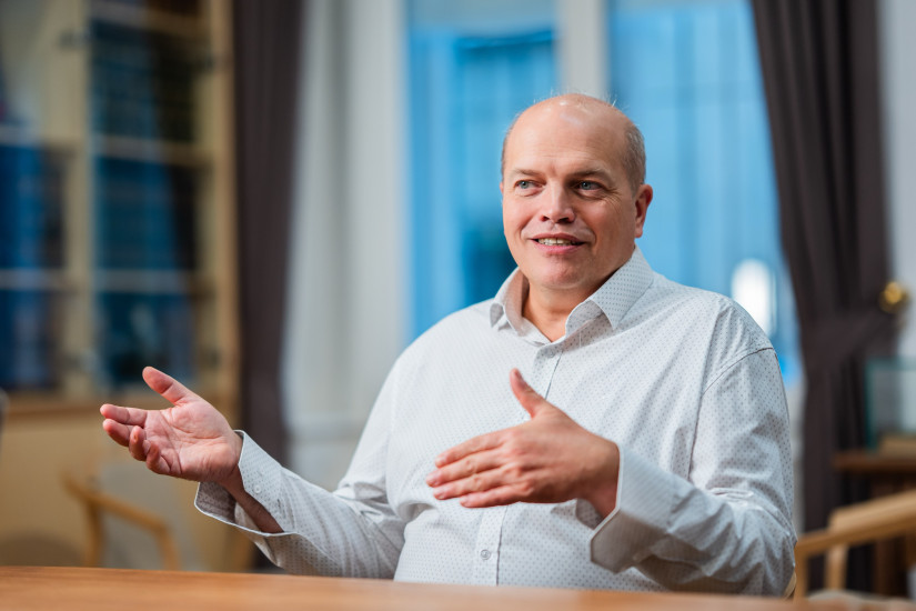 Csapodi Zoltán, az ELTE Trefort Ágoston Gyakorló Gimnázium igazgatója.