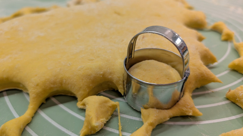 A sütőtökös pogácsa készítése