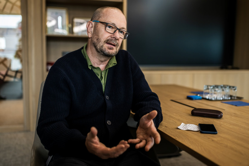 Weissmüller Gábor, kiberbiztonsági szakértő, Bankszövetség. Fotó: Mónus Márton