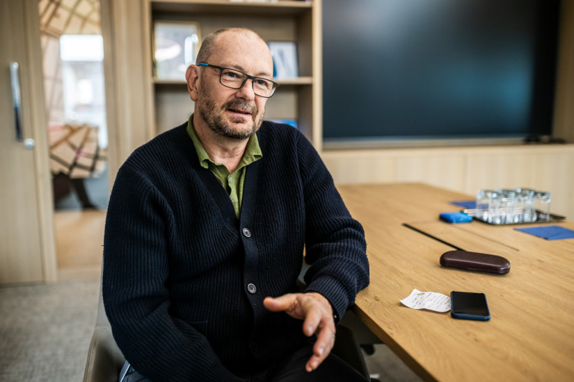 Weissmüller Gábor, kiberbiztonsági szakértő, Bankszövetség. Fotó: Mónus Márton