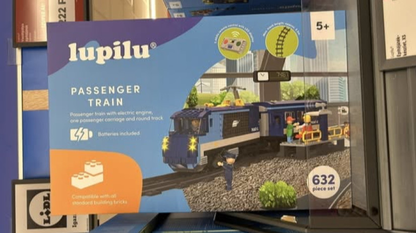 Forrás: Lidl saját márkás termék, Lupilu vasútpálya építőjáték készlet, 22 222 Ft.