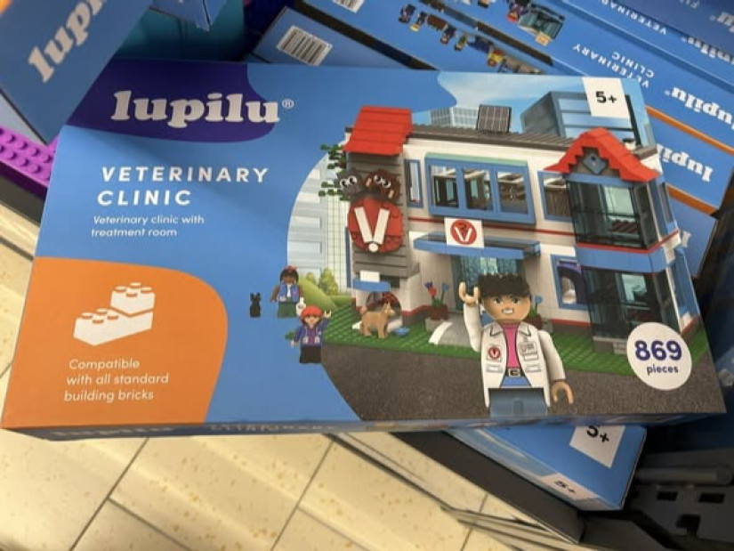 Forrás: Lidl saját márkás termék, Lupilu Állatorvosi rendelő építőjáték készlet, 12 999 Ft.