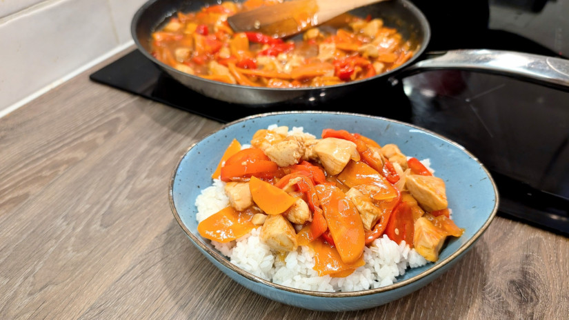 Édes savanyú csirke rizzsel