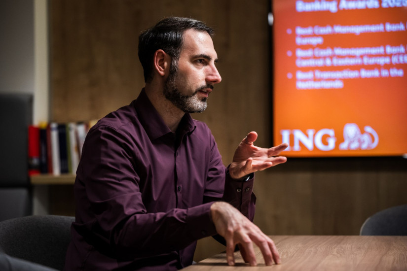 Virovácz Péter, az ING Bank vezető elemzője: Fotó: Mónus Márton