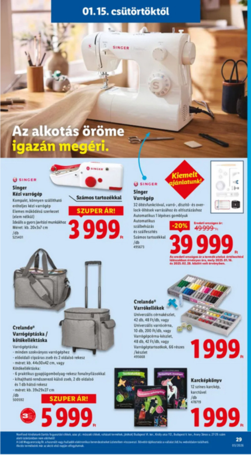 A Lidl akciós kiadványa