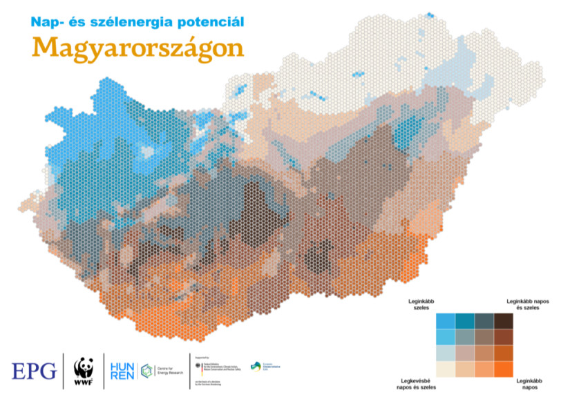 A nap- és szélenergia potenciál Magyarországon (készítette: Soha Tamás, HUN-REN Energiatudományi Kutatóközpont)
