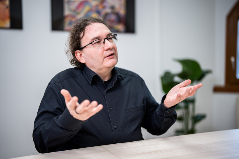 Rab Árpád, jövőkutató. Fotózta: Berecz Valter/Pénzcentrum.