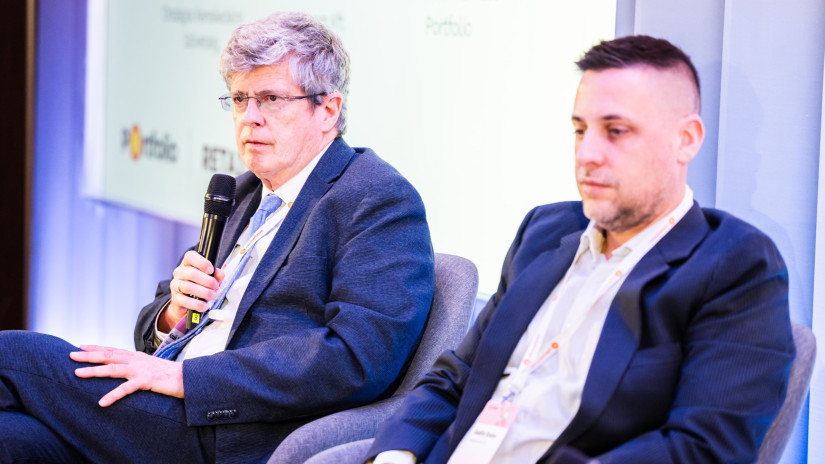 Kozák Tamás az Országos Kereskedelmi Szövetség főtitkára és Justin Endre a Nagykerem Kft. tulajdonosa.