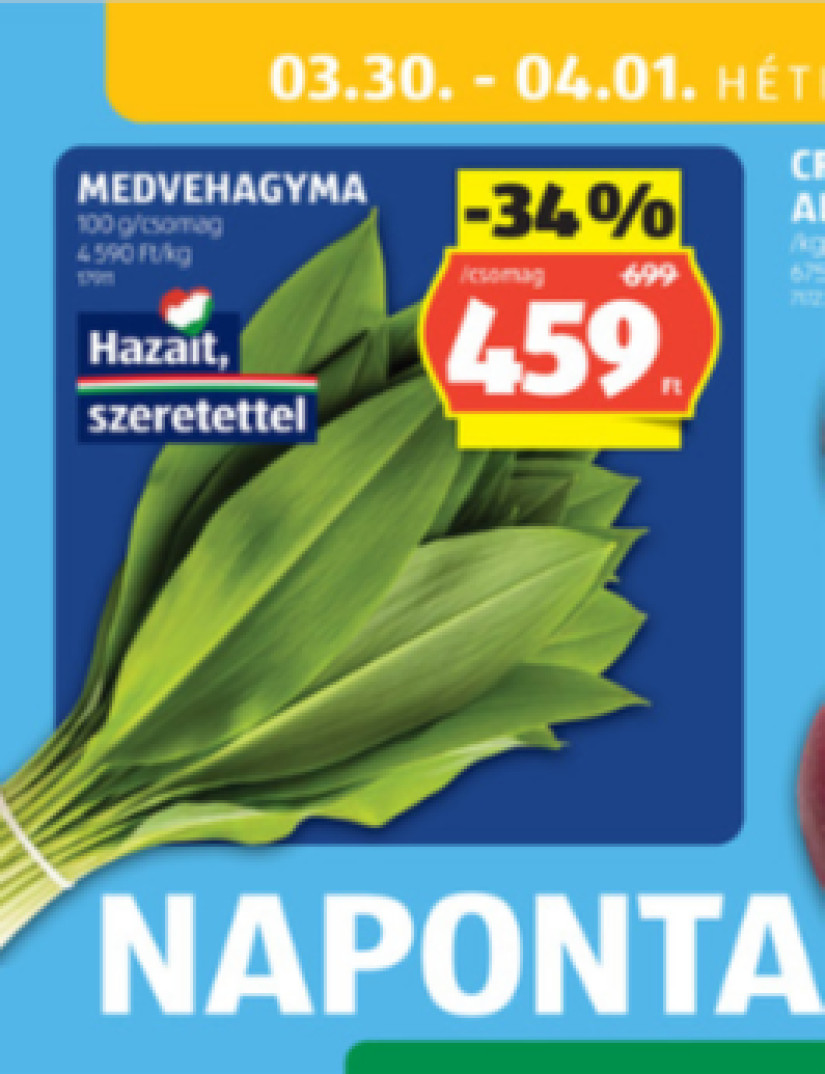 Forrás: Aldi 13. heti akciós kiadványa
