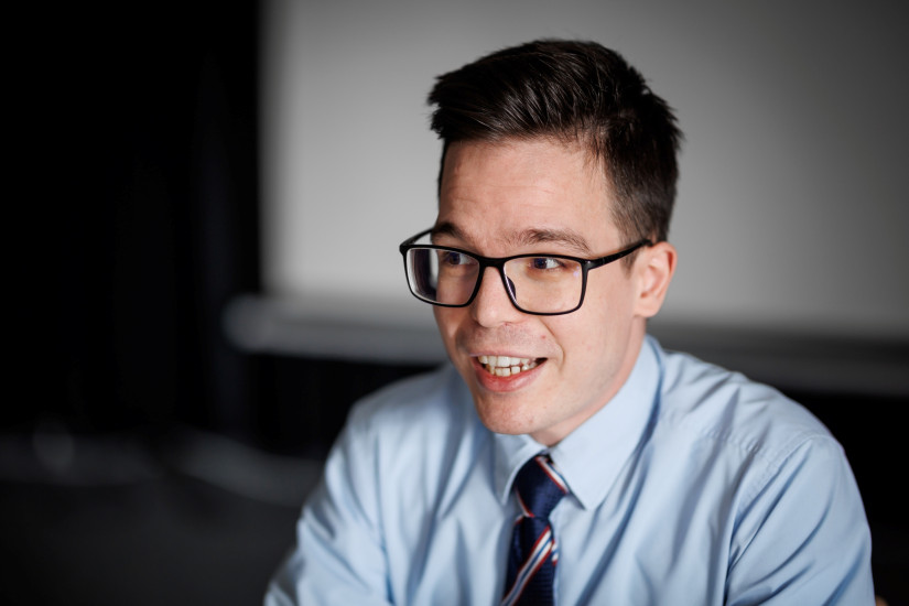 Kiss Lőrinc, a Metropolitan Media Design képzésének doktori hallgatója.