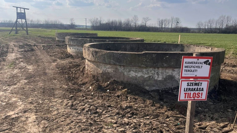 A már kitisztított terület (Fotó: Tóth Ernő)