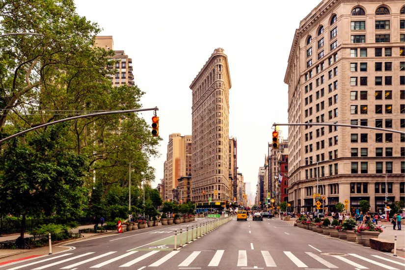 A Flation-épület New Yorkban. Forrás: Alexander Spatari, Getty Images