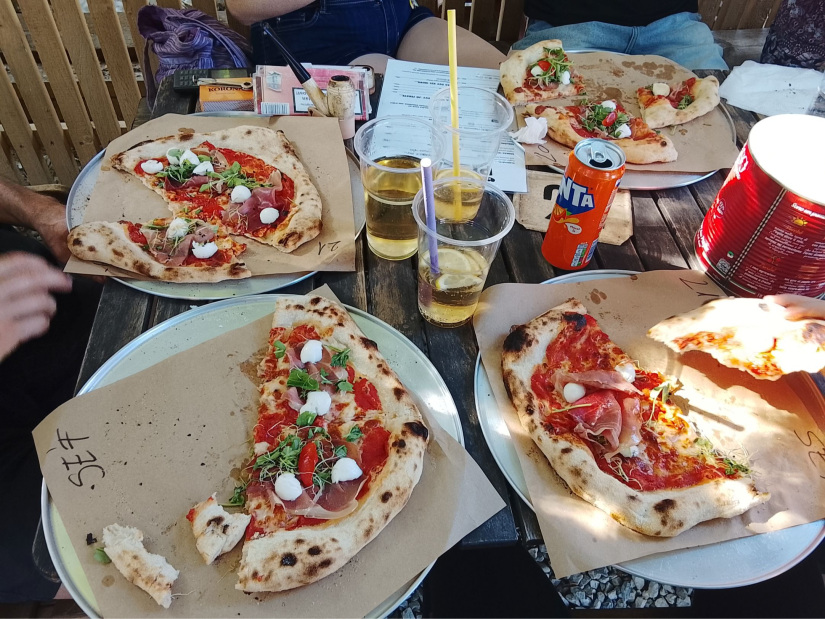 Ilyen az igazi őrségi nápolyi pizza (Fotó: Pais-H Szilvia)