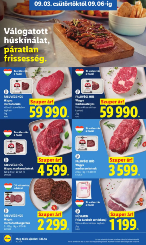 Az akciós újság szerint szeptember 3-tól 6-ig érhető el a termék az üzletekben. (Forrás: Lidl)