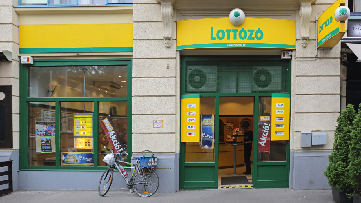 Budapest, Hungary - July 13, 2015: Lotto Shop in Budapest, Hungary.