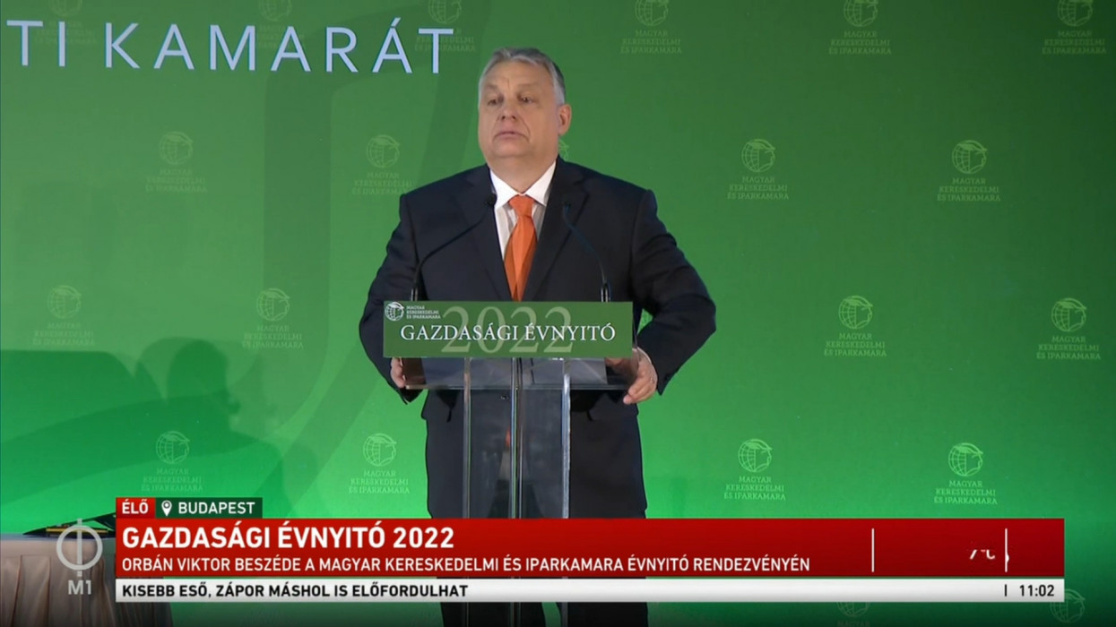 Orbán Viktor beszéde a Magyar Kereskedelmi és Iparkamara évindító eseményén 2022. február 19-én.