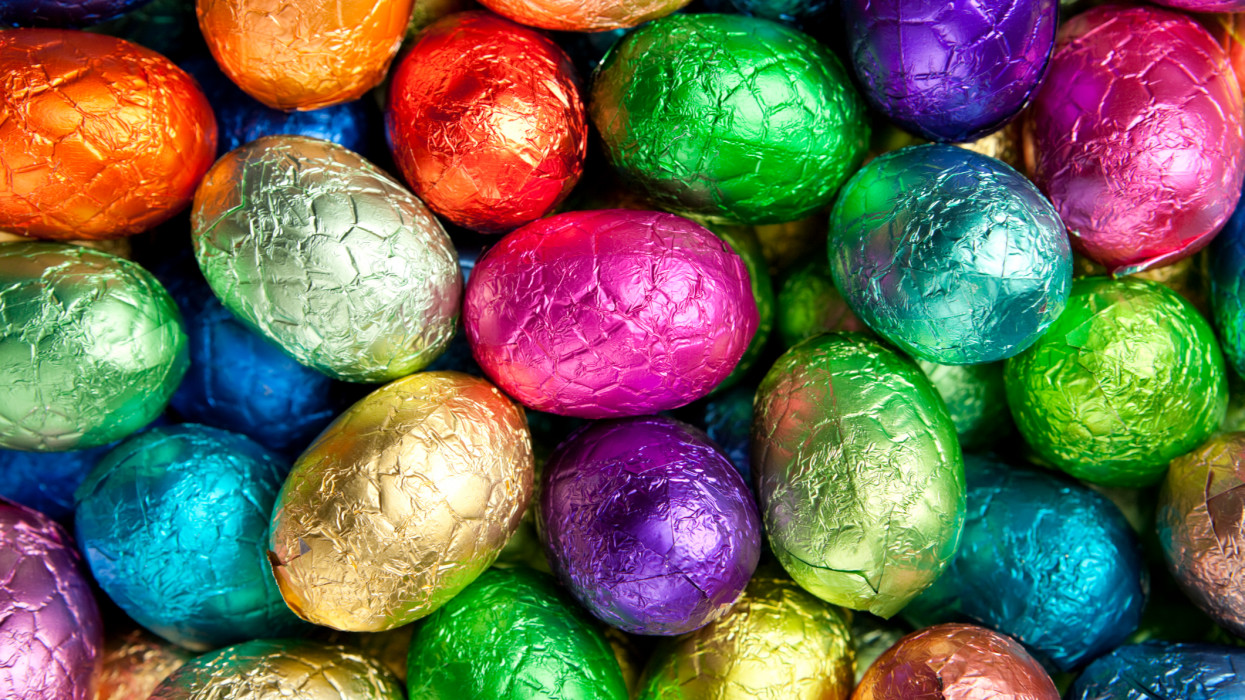 Colourful Easter eggs.