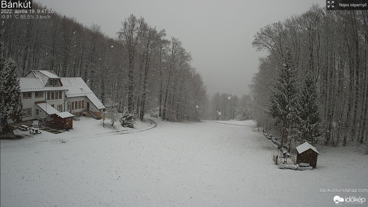 Ilyen nincs: havazik a Kékestetőn, Bánkúton, Szilvásváradon és Egernél is