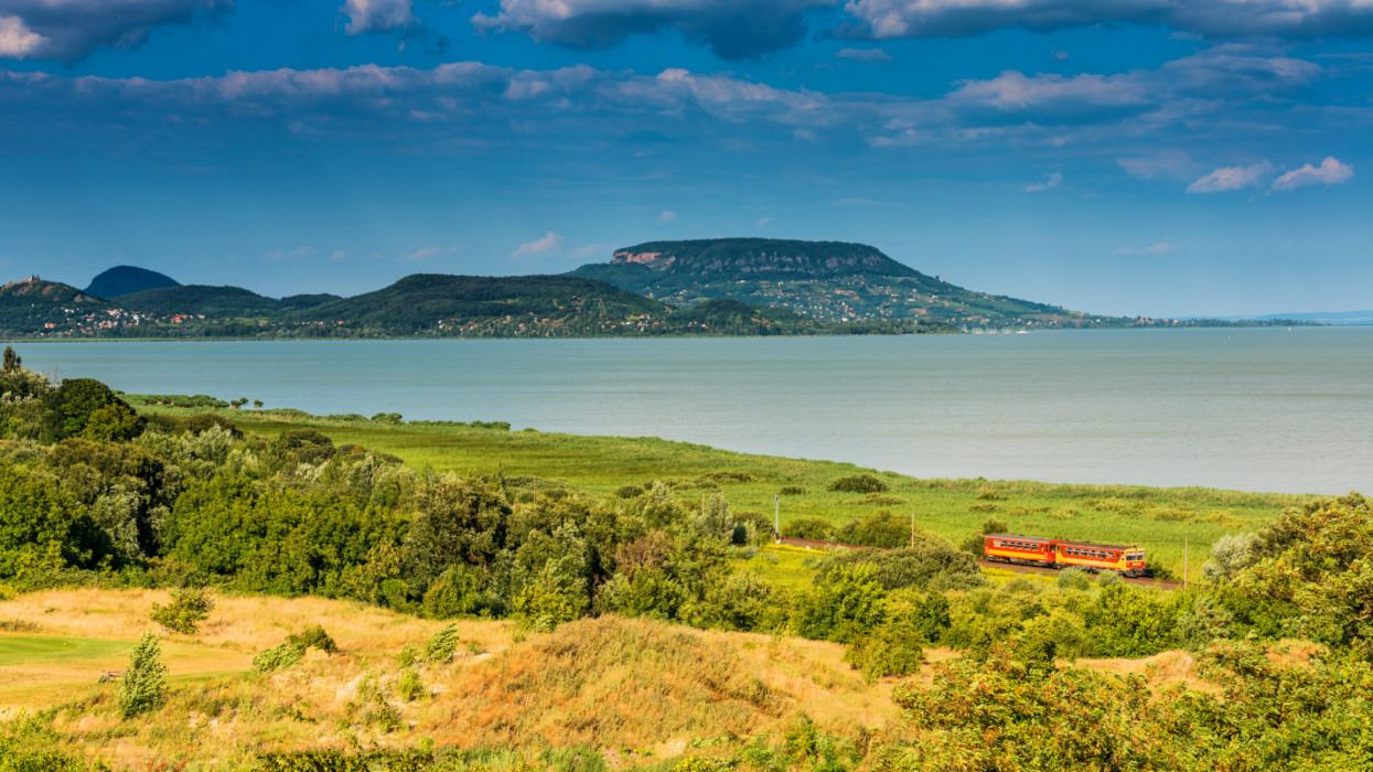 Beautiful landscape from lake Balaton (Hungary)