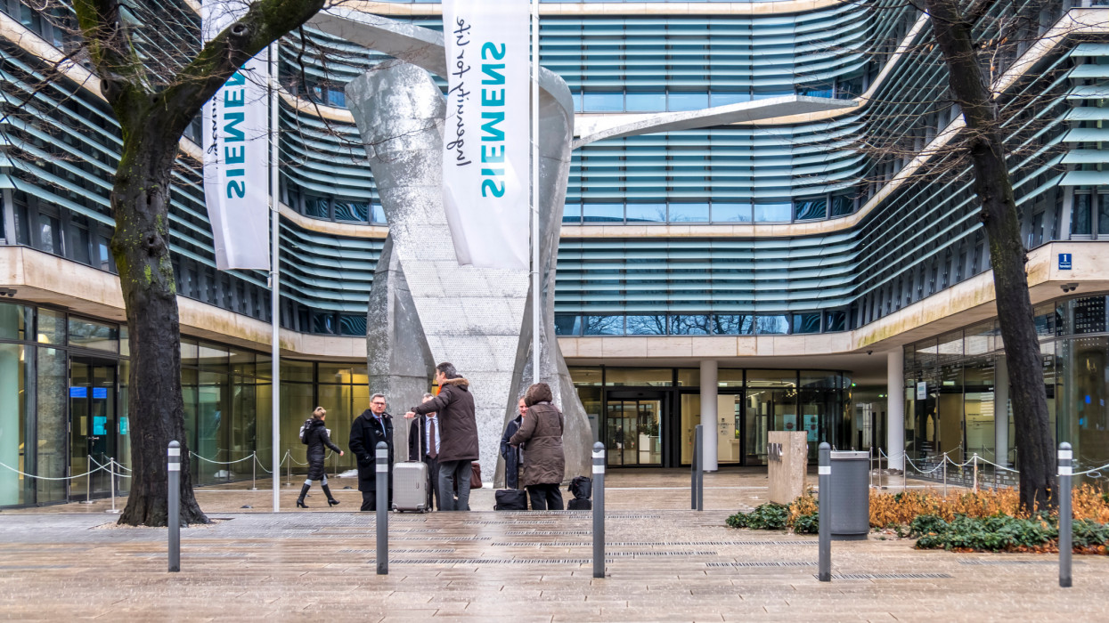 MUNICH / GERMANY - FEBRUARY 16 2018 : The new Siemens headquarter building is placed in the city of Munich.