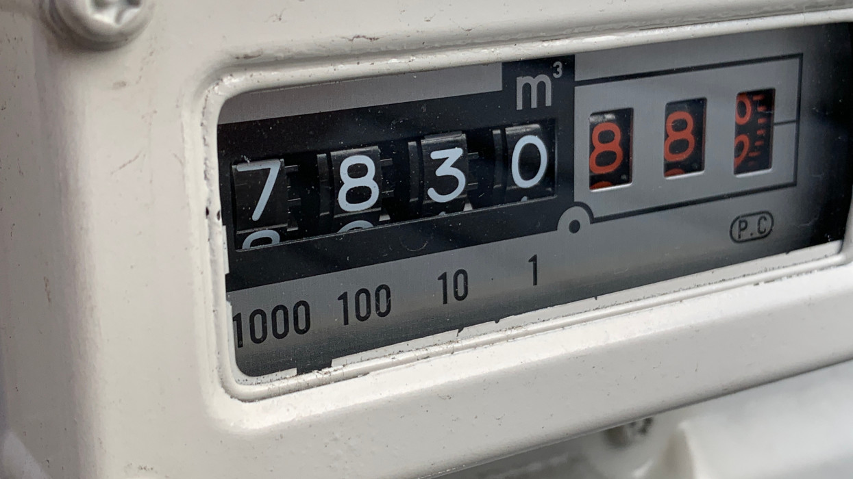 Gas meter used in Japan