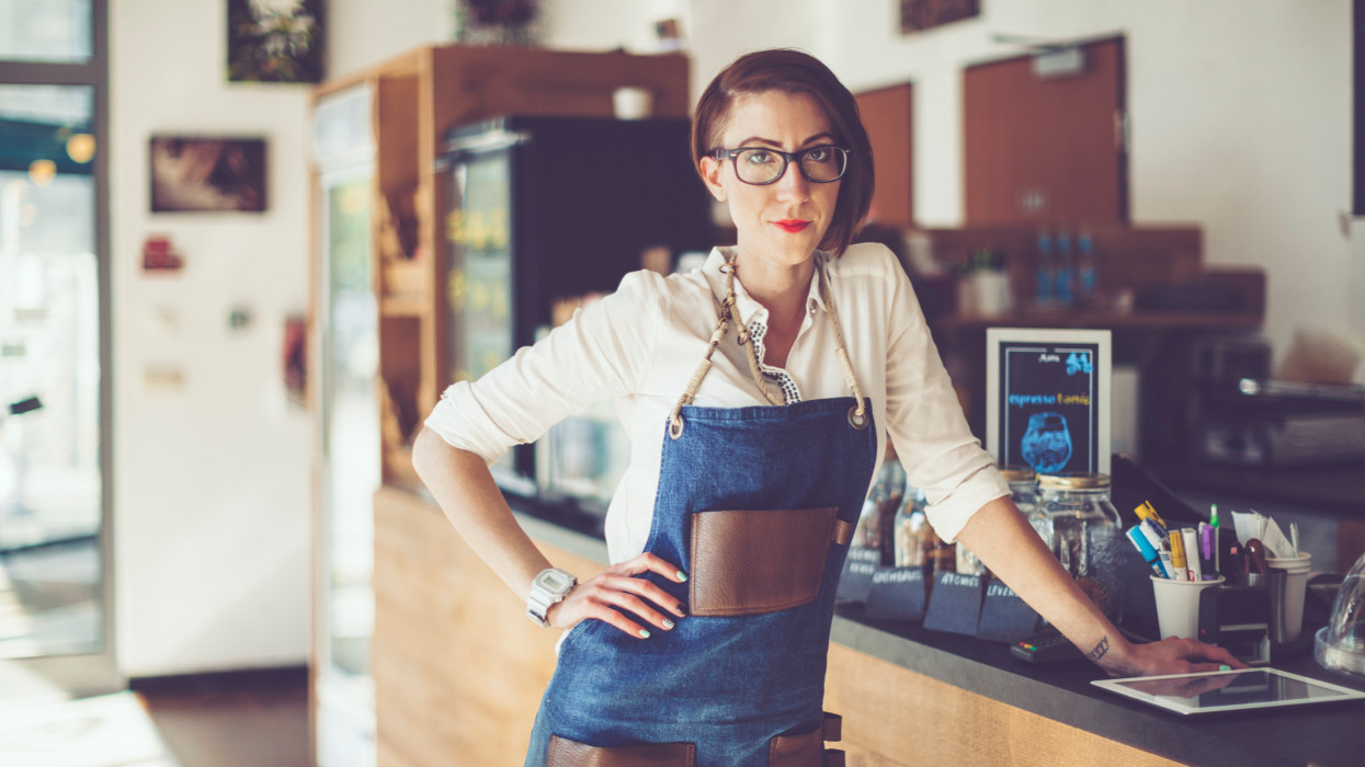 Small business waitress waiter pub coffee