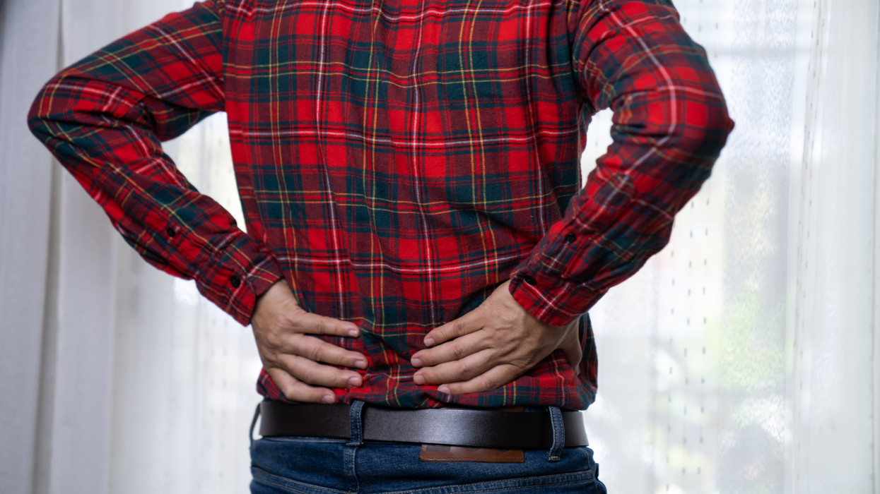 Man with back pain, office syndrome
