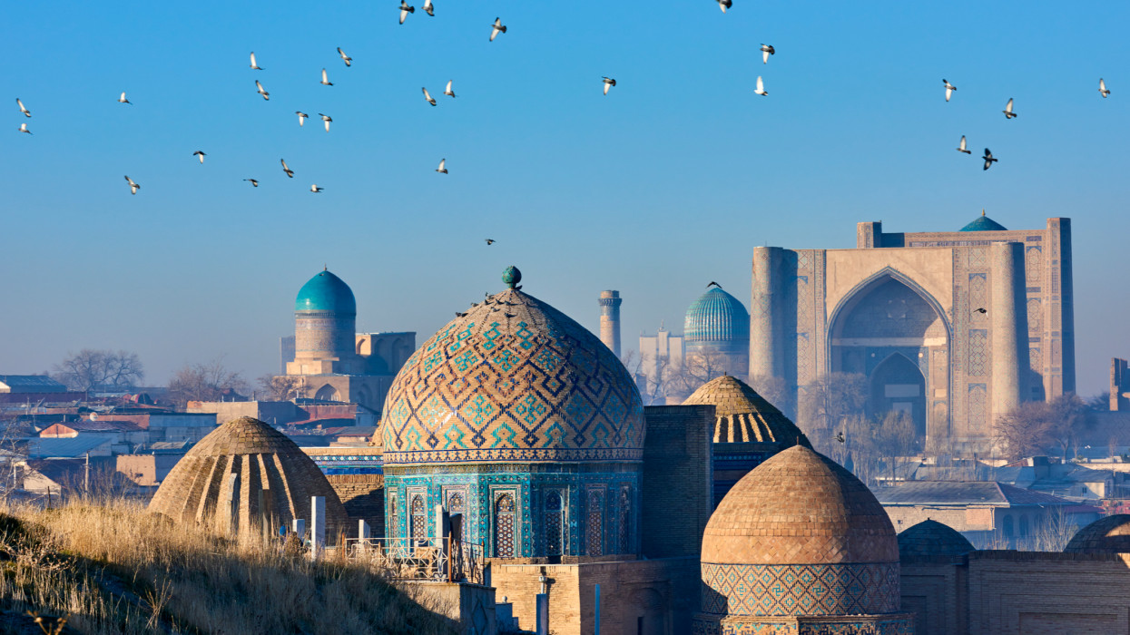 Uzbekistan, Samarkand, Unesco World Heritage, Shah i Zinda mausoleum
