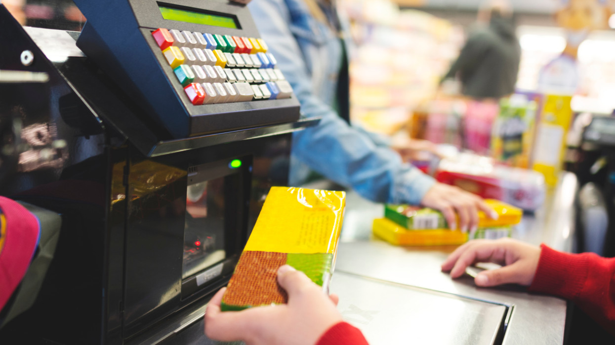 Payment in the supermarket