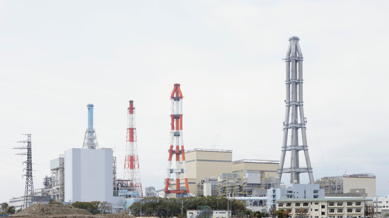 Nakoso thermal power station,Iwaki,Fukushima prefecture,Japan