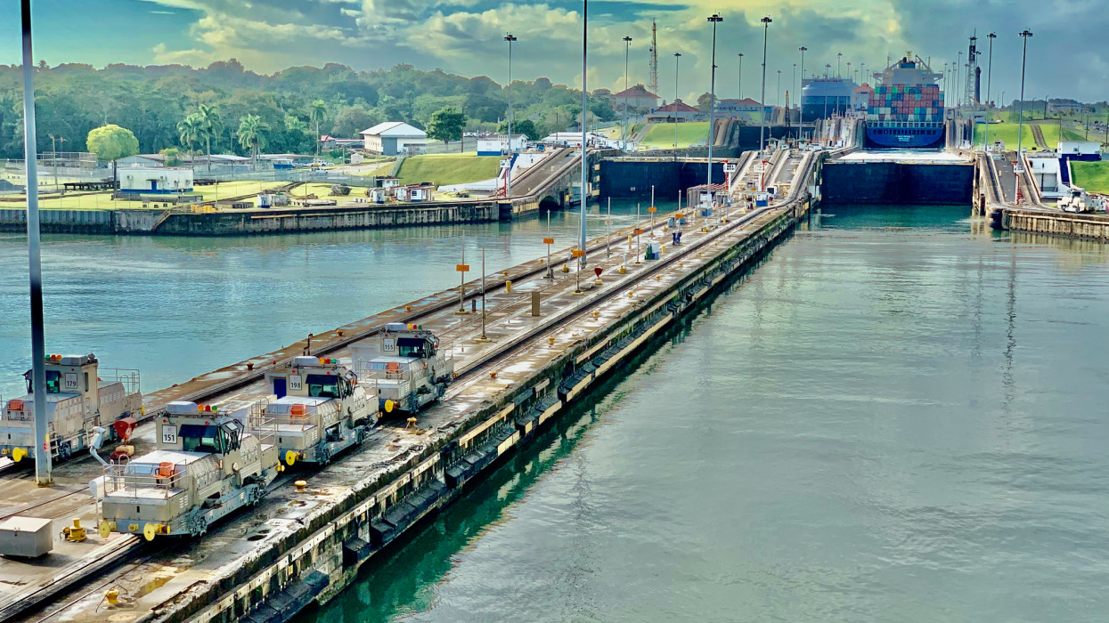 Panama Canal  - an artificial 82 km waterway in Panama that connects the Atlantic Ocean with the Pacific Ocean. It is considered to be oneof the largest and most difficult engineering projects ever undertaken.