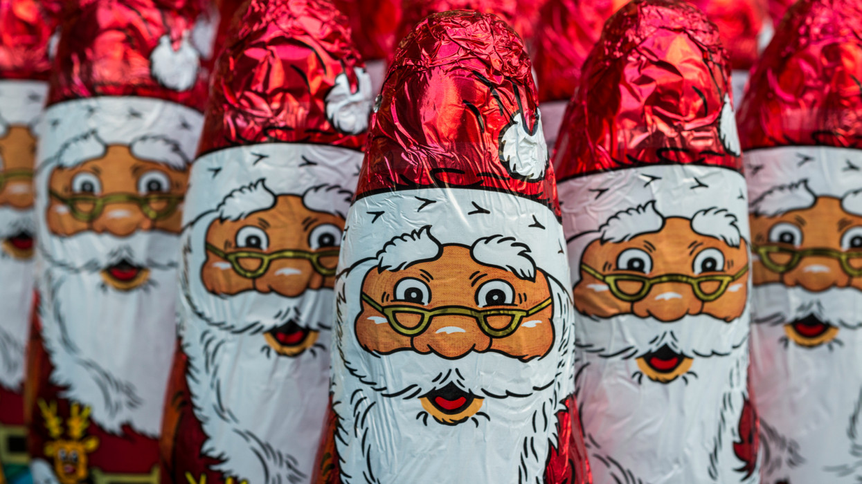 Santa Claus chocolate figure