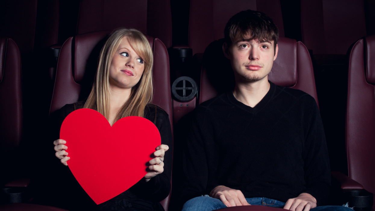 Date Night at the Movies -Teenage boy oblivious to the fact that his date has a huge crush on him.