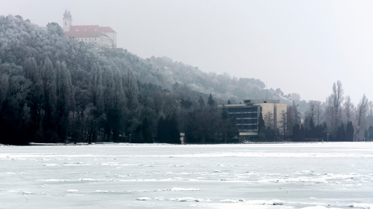 Lake Balaton in winter time at Tihany, Hungary,  ( Nikon D7100)
