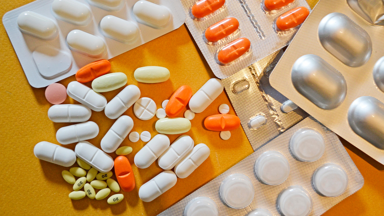 Variety of medicines in pill form